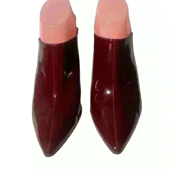 Halogen Atlantic-Pacific Black Andi Stiletto Pointy Toe Mule Shoes 8 M - Picture 2 of 11